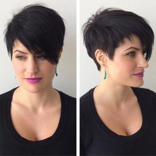 Short Pixie Haircuts With Long Bangs (Photo 7 of 20)