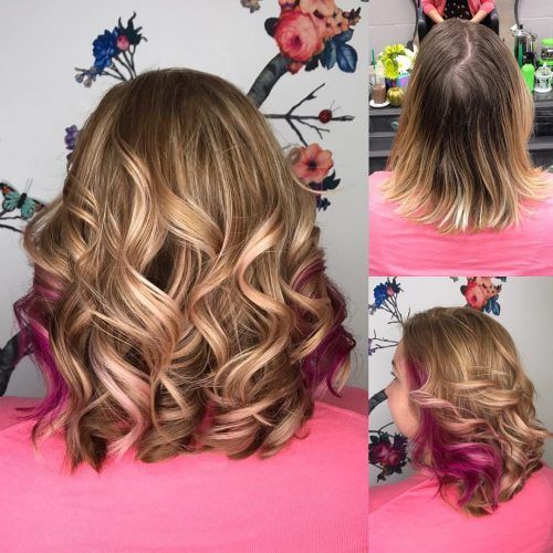 Extreme Angled Bob Haircuts With Pink Peek-A-Boos (Photo 19 of 20)