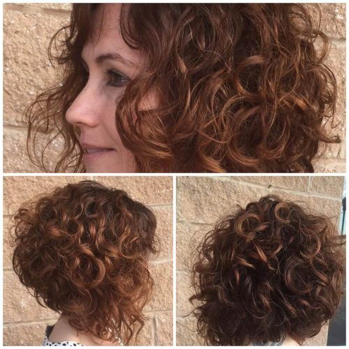 Two-Tone Curly Bob Haircuts With Nape Undercut (Photo 5 of 20)