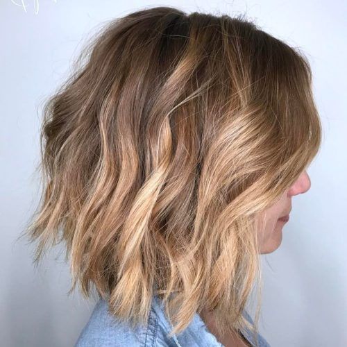 Golden-Brown Thick Curly Bob Hairstyles (Photo 12 of 20)