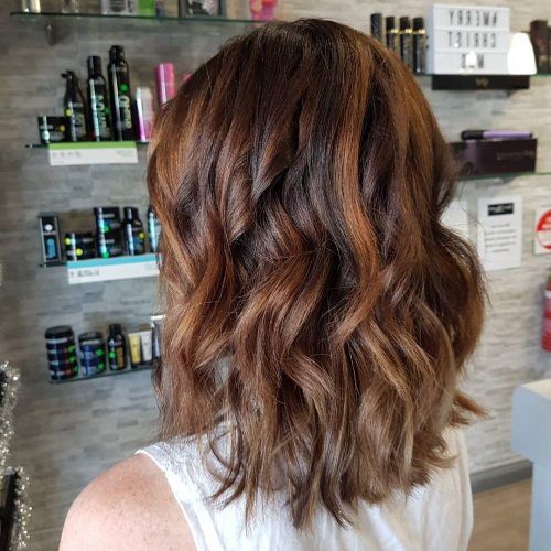 Curly Dark Brown Bob Hairstyles With Partial Balayage (Photo 17 of 20)