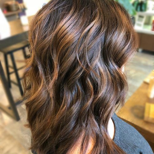 Soft Brown And Caramel Wavy Bob Hairstyles (Photo 6 of 20)
