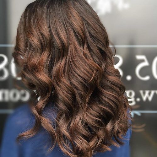 Warm-Toned Brown Hairstyles With Caramel Balayage (Photo 12 of 20)