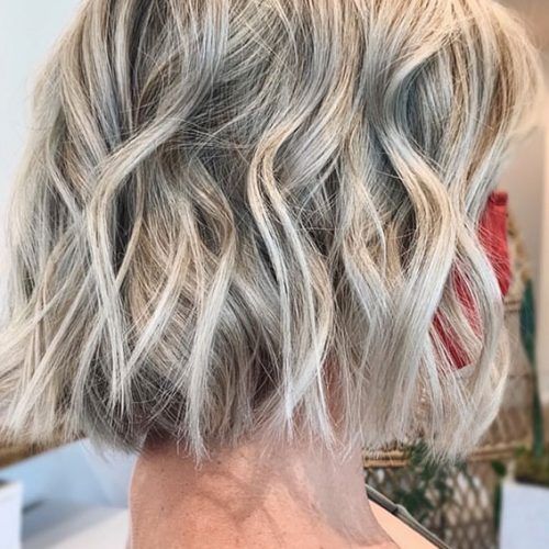 Messy, Wavy & Icy Blonde Bob Hairstyles (Photo 19 of 20)