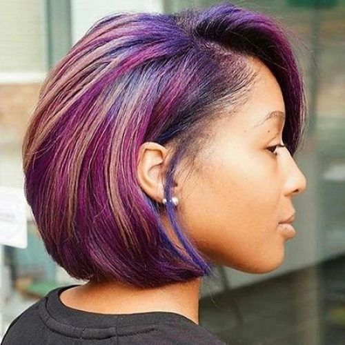 Purple And Black Short Hairstyles (Photo 13 of 20)