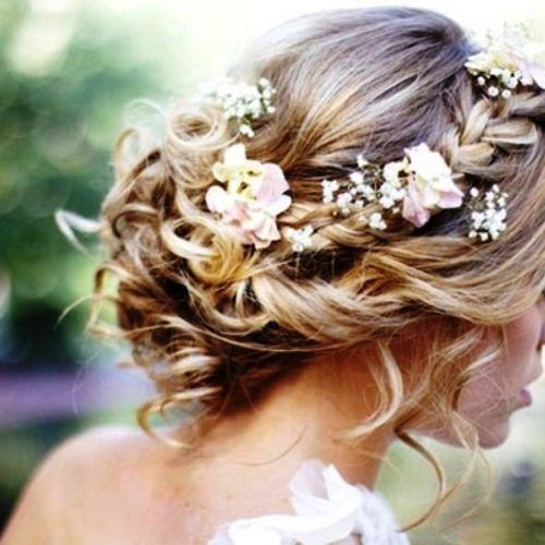Wedding Hairstyles For Medium Length Hair With Flowers (Photo 1 of 15)