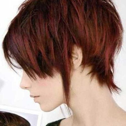 Short Hairstyles With Red Highlights (Photo 8 of 20)