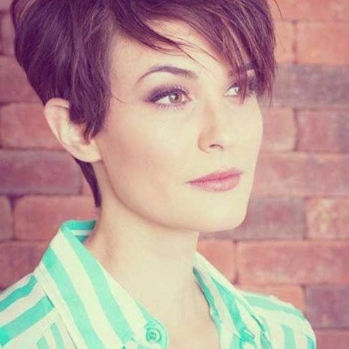 Short Haircuts For Thick Hair With Bangs (Photo 11 of 20)