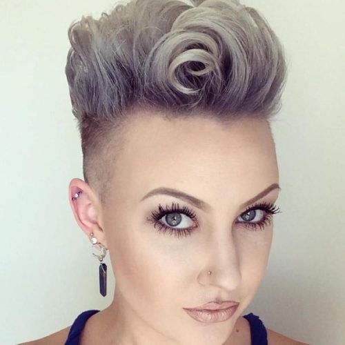 Blonde Curly Mohawk Hairstyles For Women (Photo 16 of 20)