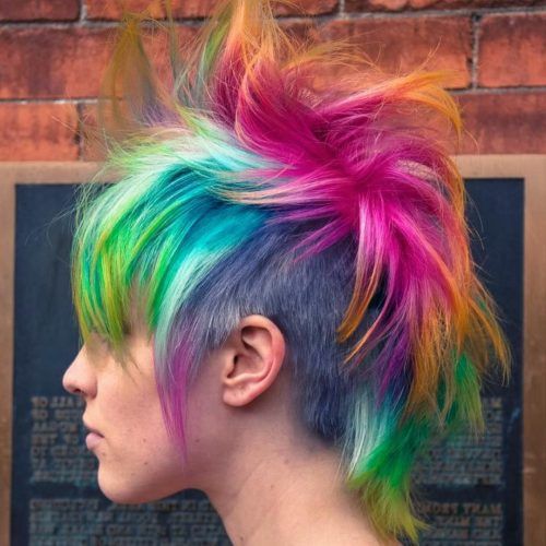 Hot Pink Fire Mohawk Hairstyles (Photo 9 of 20)