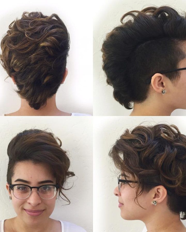 2024 Popular Short and Curly Faux Mohawk Hairstyles