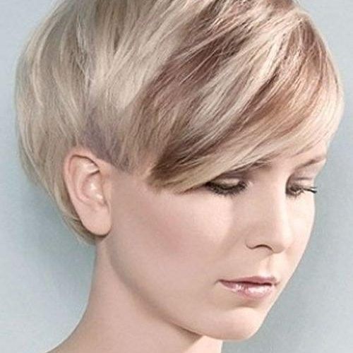 Short Haircuts With Side Swept Bangs (Photo 10 of 20)