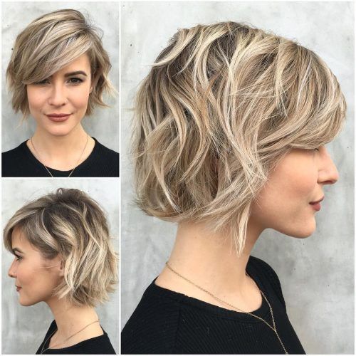 Choppy Blonde Pixie Hairstyles With Long Side Bangs (Photo 6 of 20)