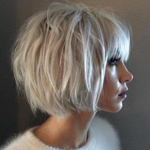 Blonde Bob Hairstyles With Bangs (Photo 6 of 20)