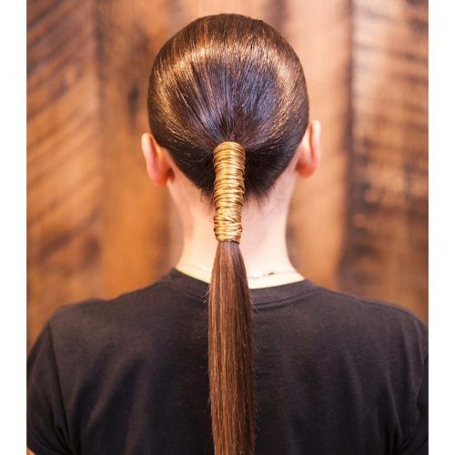 Stitched Thread Ponytail Hairstyles (Photo 1 of 20)