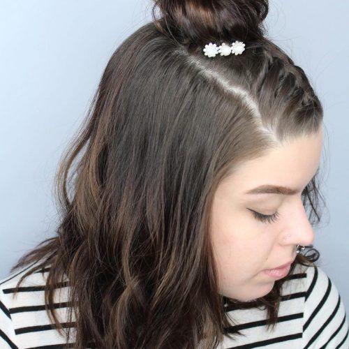 Topknot Ponytail Braided Hairstyles (Photo 13 of 20)