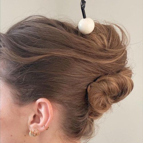 Chunky Twisted Bun Updo For Long Hair (Photo 8 of 15)