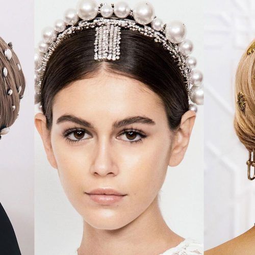 Side Bun Prom Hairstyles With Jewelled Barrettes (Photo 19 of 20)
