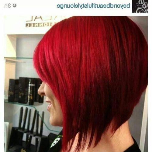 Bright Red Short Hairstyles (Photo 13 of 20)