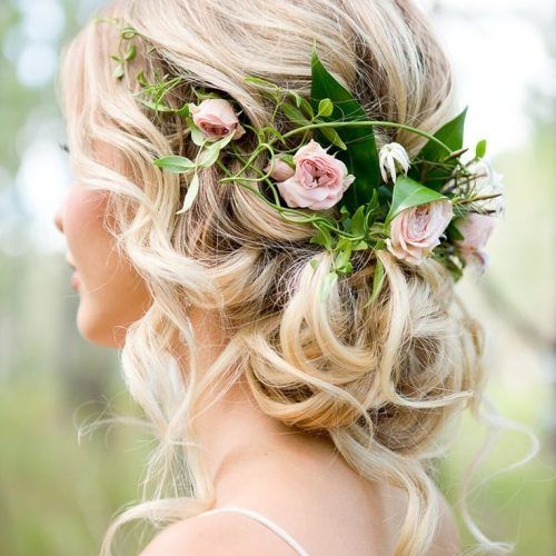 Long Wedding Hairstyles With Flowers In Hair (Photo 3 of 15)