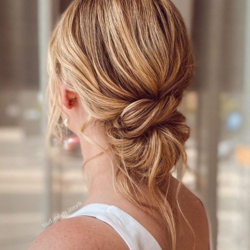 Updos Hairstyles Low Bun Haircuts (Photo 9 of 20)