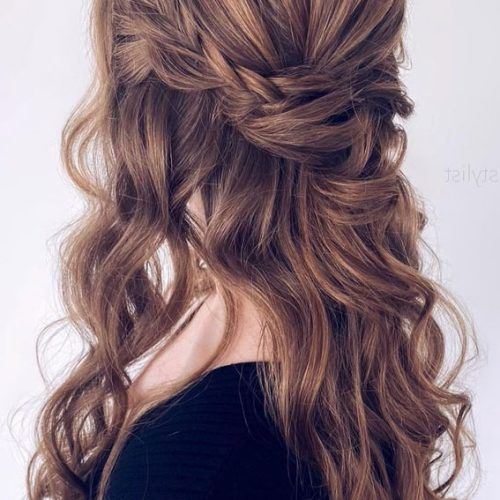 Loose Updo For Long Brown Hair (Photo 15 of 15)
