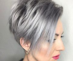 2024 Popular Airy Gray Pixie Hairstyles with Lots of Layers