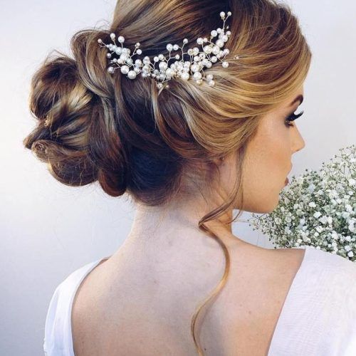Embellished Twisted Bun For Brides (Photo 5 of 20)