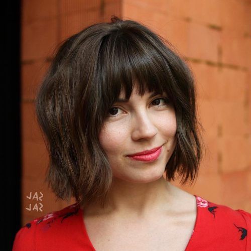 Short Bangs Hairstyles For Round Face Types (Photo 6 of 20)