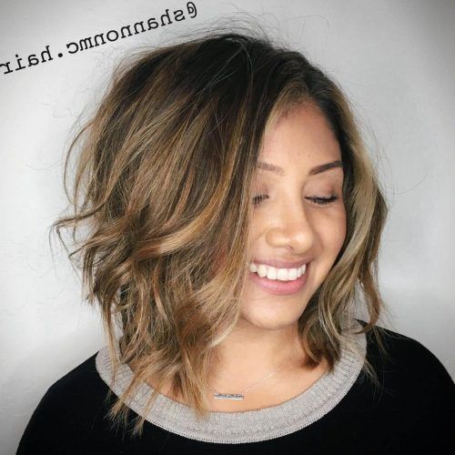 Color Highlights Short Hairstyles For Round Face Types (Photo 4 of 20)