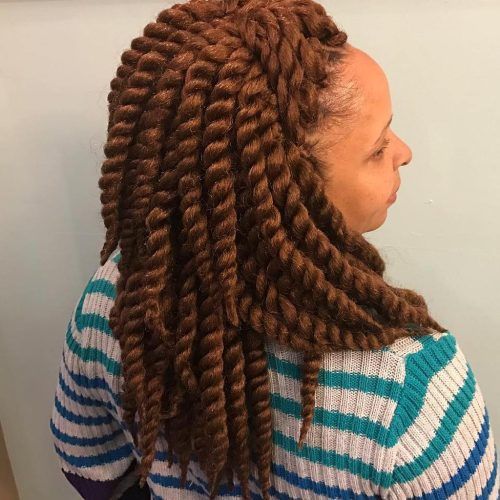 Very Thick And Long Twists Yarn Braid Hairstyles (Photo 4 of 20)