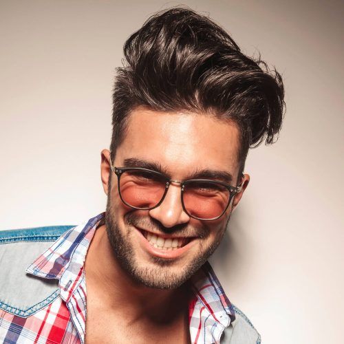 Medium Haircuts With Glasses (Photo 14 of 20)