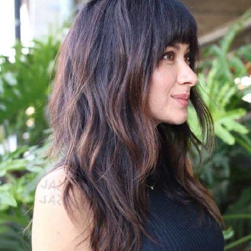 Medium Length Haircuts With Arched Bangs (Photo 17 of 20)