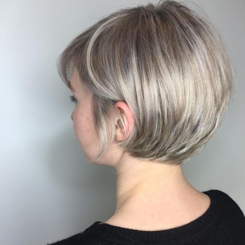 Two-Tone Stacked Pixie Bob Haircuts (Photo 13 of 20)