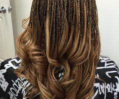 2024 Popular Highlighted Invisible Braids with Undone Ends