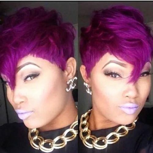 Purple And Black Short Hairstyles (Photo 9 of 20)