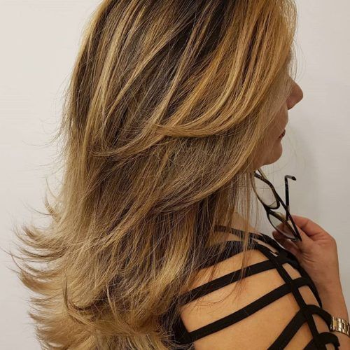 Lovely Golden Blonde Haircuts With Swoopy Layers (Photo 6 of 20)