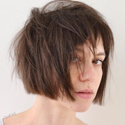 Razored Shaggy Bob Hairstyles With Bangs (Photo 8 of 20)