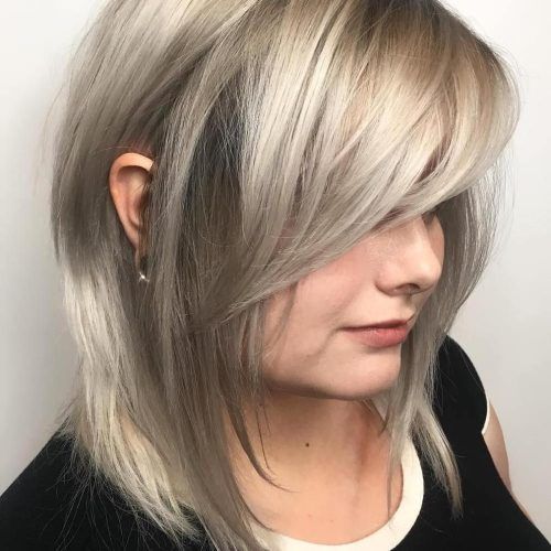 Blonde Lob Hairstyles With Sweeping Bangs (Photo 18 of 20)