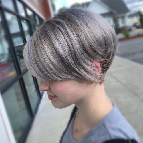 Dusty Lavender Short Shag Haircuts (Photo 10 of 20)