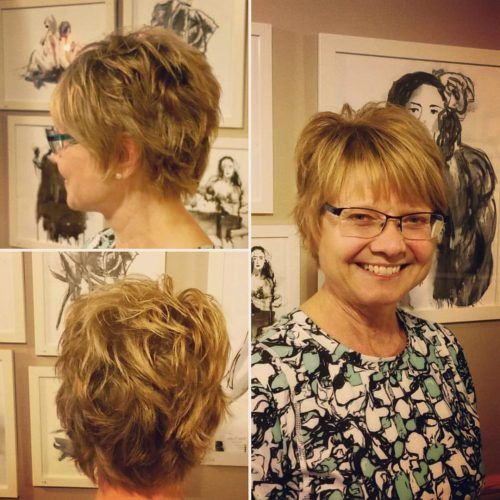 Messy Highlighted Pixie Haircuts With Long Side Bangs (Photo 12 of 20)