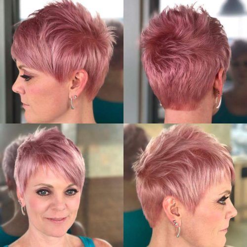 Black Choppy Pixie Hairstyles With Red Bangs (Photo 15 of 20)