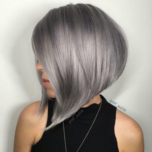Silver Bob Hairstyles With Hint Of Purple (Photo 12 of 20)