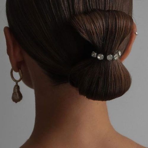 Classic Updo With A Bow (Photo 7 of 15)