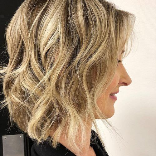 Nape-Length Blonde Curly Bob Hairstyles (Photo 12 of 20)