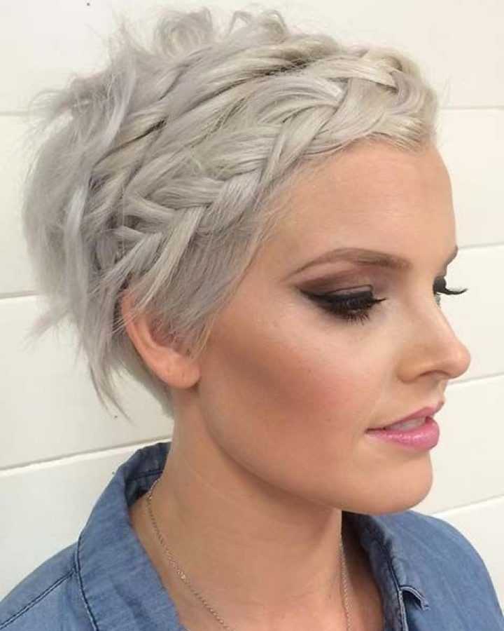 20 Best Collection of Pixie Bob Hairstyles with Braided Bang