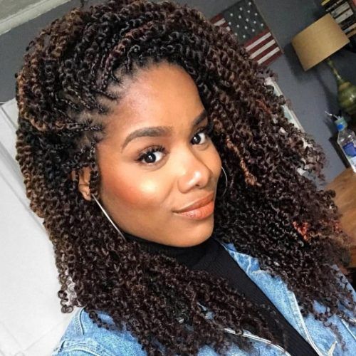 Twists Micro Braid Hairstyles With Curls (Photo 13 of 20)