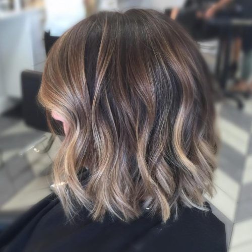 Soft Brown And Caramel Wavy Bob Hairstyles (Photo 8 of 20)