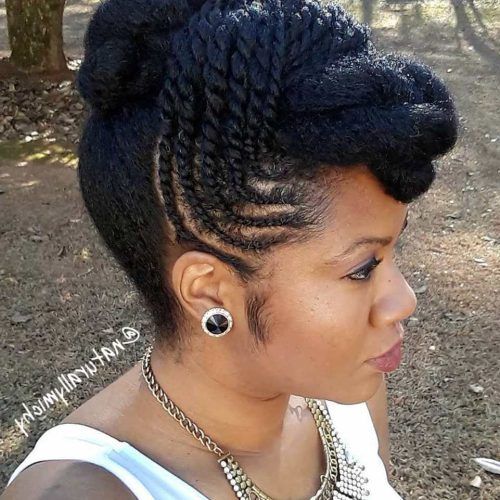 Elegant Curly Mohawk Updo Hairstyles (Photo 18 of 20)