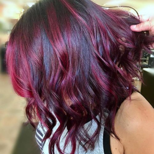 Bright Red Balayage On Short Hairstyles (Photo 4 of 20)